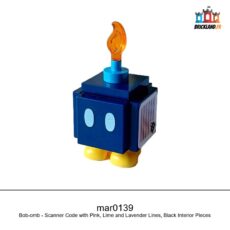 Figurine Super Mario Bob-omb - Scanner Code with Pink, réf. mar0139