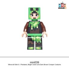 Figurine Minecraft Minecraft Skin 6 - Pixelated, Bright Green, réf. min039