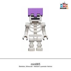 Figurine Minecraft Skeleton, Minecraft - Medium Lavender Helmet, réf. min065