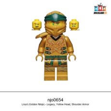Figurine NINJAGO Lloyd (Golden Ninja) - Legacy, Yellow Head, Shoulder Armor, réf. njo0654