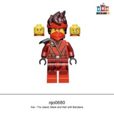 Figurine NINJAGO Kai - The Island, Mask and Hair with Bandana, réf. njo0680
