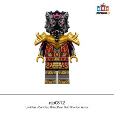Figurine NINJAGO Lord Ras - Dark Red Robe, Pearl Gold Shoulder Armor, réf. njo0812