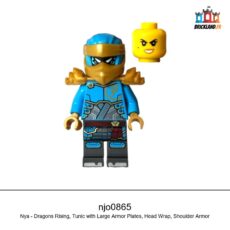 Figurine NINJAGO Nya - Dragons Rising, Tunic with Large Armor Plates, Head Wrap, Shoulder Armor, réf. njo0865