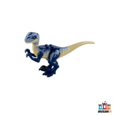 Figurine Jurassic Dinosaure Raptor / Velociraptor with Dark Blue and Sand Blue Markings