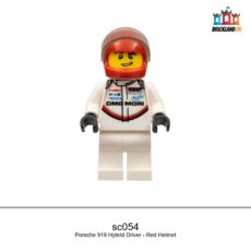 Figurine SPEED CHAMPIONS Porsche 919 Hybrid Driver - Red Helmet, réf. sc054