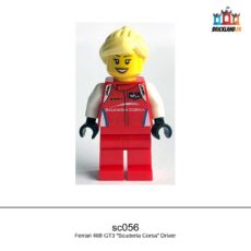 Figurine SPEED CHAMPIONS Ferrari 488 GT3 "Scuderia Corsa" Driver, réf. sc056