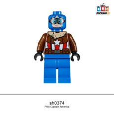 Figurine Super Heroes Pilot Captain America, réf. sh0374