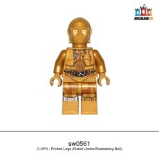 Figurine Star Wars C-3PO - Printed Legs (Robot Limiter/Restraining Bolt), réf. sw0561