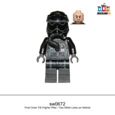 Figurine Star Wars First Order TIE Fighter Pilot - Two White Lines on Helmet, réf. sw0672