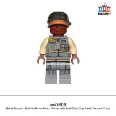 Figurine Star Wars Rebel Trooper - Reddish Brown Head, réf. sw0806