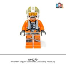Figurine Star Wars Rebel Pilot Y-wing (Jon 'Dutch' Vander, Gold Leader) - Printed Legs, réf. sw1279