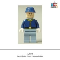 Figurine The Lone Ranger Cavalry Soldier - Brown Eyebrows, Stubble, réf. tlr020
