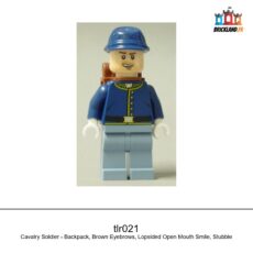 Figurine The Lone Ranger Cavalry Soldier - Backpack, Brown Eyebrows, réf. tlr021