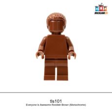 Figurine LEGO Brand Everyone is Awesome Reddish Brown (Monochrome), réf. tls101