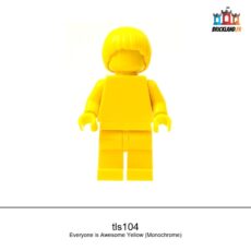 Figurine LEGO Brand Everyone is Awesome Yellow (Monochrome), réf. tls104