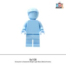 Figurine LEGO Brand Everyone is Awesome Bright Light Blue (Monochrome), réf. tls108