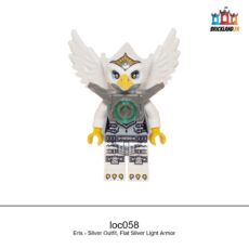 Figurine LEGENDS OF CHIMA Eris - Silver Outfit, Flat Silver Light Armor, réf. loc058
