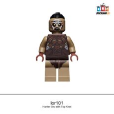 Figurine The Hobbit & The Lord of the Rings Hunter Orc with Top Knot, réf. lor101