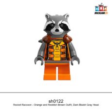 Figurine Super Heroes Rocket Raccoon - Orange and Reddish Brown Outfit, réf. sh0122