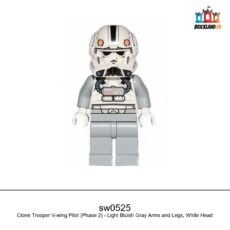 Figurine Star Wars Clone Trooper V-wing Pilot (Phase 2) - Light Bluish Gray Arms and Legs, réf. sw0525