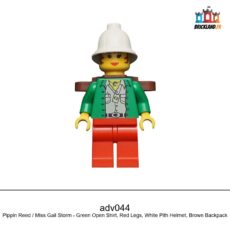 Figurine Adventurers Pippin Reed / Miss Gail Storm - Green Open Shirt, Red Legs, réf. adv044