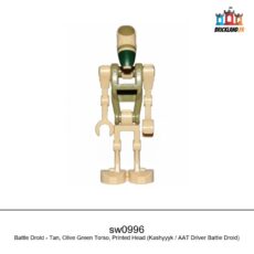 Figurine Star Wars Battle Droid - Tan, Olive Green Torso, Printed Head, réf. sw0996