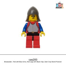 Figurine Castle Breastplate - Red with Blue Arms, Red Legs with Black Hips, réf. cas200