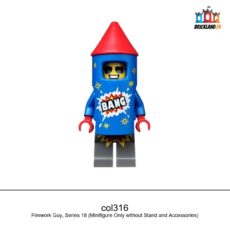 Figurine Collectible Minifigures Firework Guy, Series 18, réf. col316