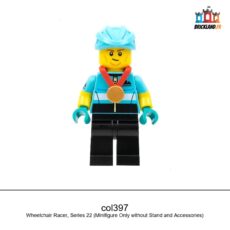 Figurine Collectible Minifigures Wheelchair Racer, Series 22, réf. col397