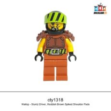 Figurine Town Wallop - Stuntz Driver, Reddish Brown Spiked Shoulder Pads, réf. cty1318