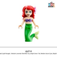Figurine Disney Ariel, Mermaid (Light Nougat) - Medium Lavender Shell Bra Top, Bright Green Tail, réf. dp014