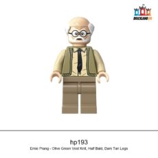 Figurine Harry Potter Ernie Prang - Olive Green Vest Knit, Half Bald, Dark Tan Legs, réf. hp193