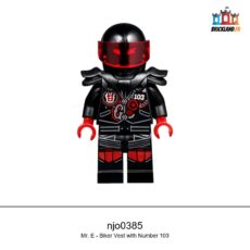 Figurine NINJAGO Mr. E - Biker Vest with Number 103, réf. njo0385