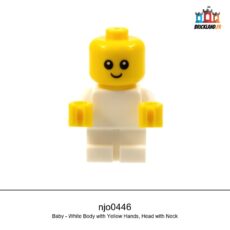 Figurine The LEGO NINJAGO Movie Baby - White Body with Yellow Hands, Head with Neck, réf. njo0446