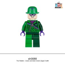Figurine Super Heroes The Riddler - Green and Dark Green Zipper Outfit, réf. sh0088