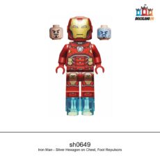 Figurine Super Heroes Iron Man - Silver Hexagon on Chest, Foot Repulsors, réf. sh0649