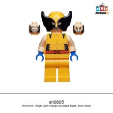 Figurine Super Heroes Wolverine - Bright Light Orange and Black Mask, Blue Hands, réf. sh0805