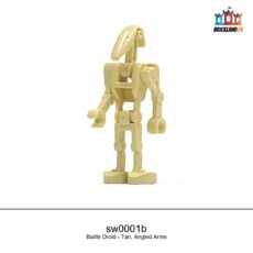 Figurine Star Wars Battle Droid - Tan, Angled Arms, réf. sw0001b