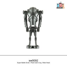 Figurine Star Wars Super Battle Droid - Pearl Dark Gray, Wide Head, réf. sw0092