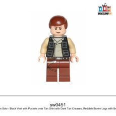 Figurine Star Wars Han Solo - Black Vest with Pockets over Tan Shirt with Dark Tan Creases, réf. sw0451
