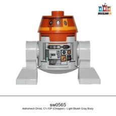 Figurine Star Wars Astromech Droid, C1-10P (Chopper) - Light Bluish Gray Body, réf. sw0565