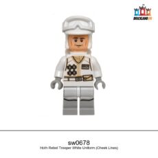 Figurine Star Wars Hoth Rebel Trooper White Uniform (Cheek Lines), réf. sw0678