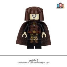 Figurine Star Wars Luminara Unduli - Dark Brown Headgear, Cape, réf. sw0745