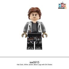 Figurine Star Wars Han Solo, White Jacket, Black Legs with Dirt Stains, réf. sw0915