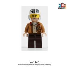 Figurine Star Wars Poe Dameron (Medium Nougat Jacket, Helmet), réf. sw1145