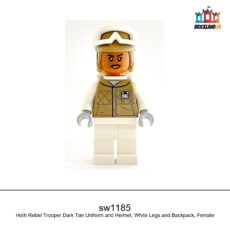 Figurine Star Wars Hoth Rebel Trooper Dark Tan Uniform and Helmet, réf. sw1185